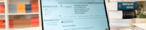 Photo d'écran d'ordinateur avec le module TEDS affiché